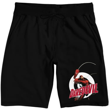 Marvel Universe Daredevil Men's Black Lounge Shorts-XXL