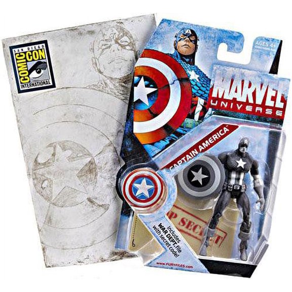 Marvel Universe Exclusives Captain America Action Figure [Gray Scale]