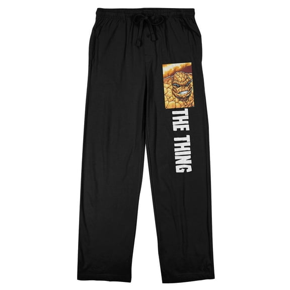 Marvel Universe Fantastic Four The Thing Men's Black Sleep Pants-Medium