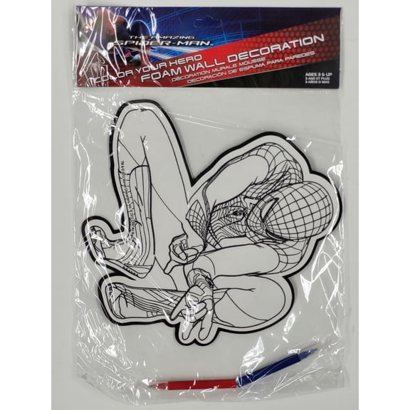 Marvel Universe Foam Wall Decoration (Captain America) - Color Your Hero -Ages 3 +