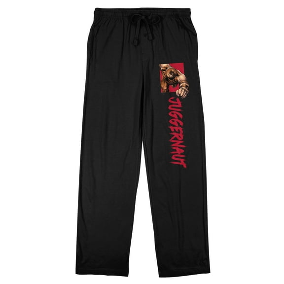 Marvel Universe Juggernaut Character Men's Black Sleep Pajama Pants
