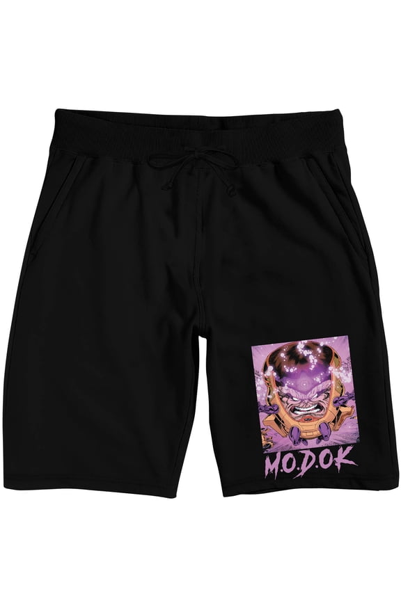 Marvel Universe Publishing Art Archive Adult Black Sleep Pajama Shorts - Large