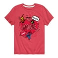 thumbnail image 1 of Marvel - Valentines Scribble - Toddler And Youth Short Sleeve Graphic T-Shirt, 1 of 5