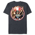 thumbnail image 1 of Marvel Valkyries Captain America 80th Anniversary Covers Standard - Short Sleeve Blended T-Shirt for Adults – Customized-Navy Heather, 1 of 5
