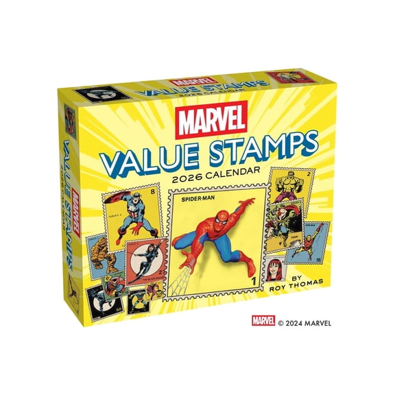 Marvel Value Stamps 2026 Day-To-Day Calendar, (Paperback)