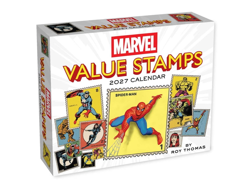 Marvel Value Stamps 2027 Day-To-Day Calendar, (Paperback)