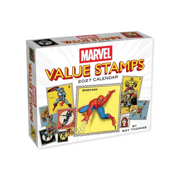 Marvel Value Stamps 2027 Day-To-Day Calendar, (Paperback)