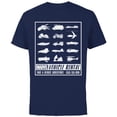 thumbnail image 1 of Marvel Vehicle Rental Ad Heroic Adventure - Short Sleeve Cotton T-Shirt for Adults - Customized-Navy, 1 of 5
