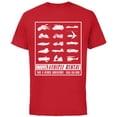 thumbnail image 1 of Marvel Vehicle Rental Ad Heroic Adventure - Short Sleeve Cotton T-Shirt for Adults - Customized-Red, 1 of 5