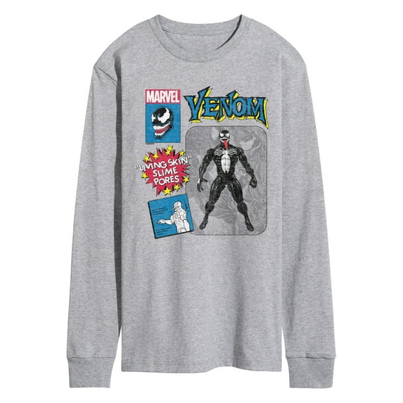 Marvel Venom - Action Figure - Men's Long Sleeve Graphic T-Shirt