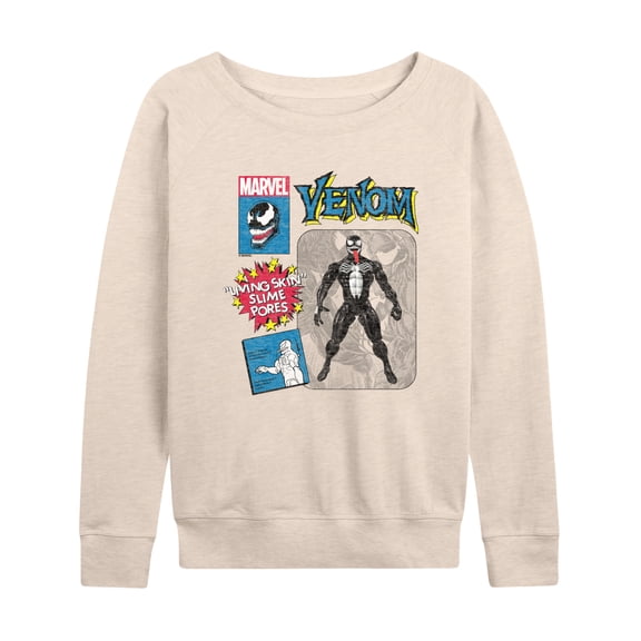 Marvel Venom - Action Figure - Women's French Terry Pullover Long Sleeve Shirt