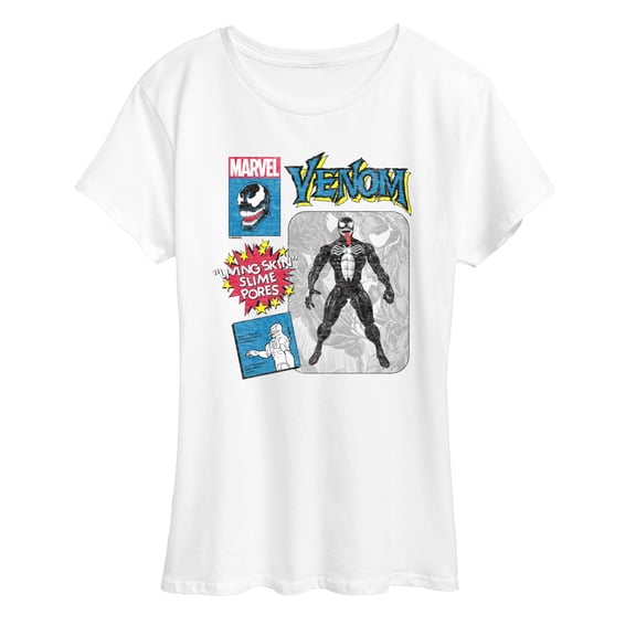 Marvel Venom - Action Figure - Women's Short Sleeve Graphic T-Shirt