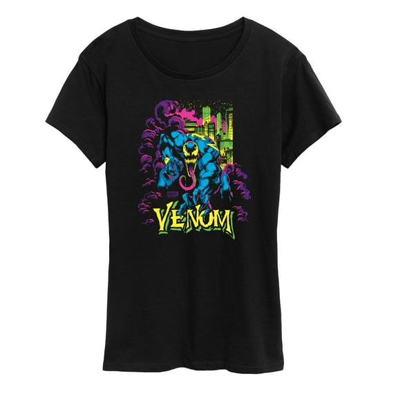 Marvel Venom - Black Light - Women's Short Sleeve Graphic T-Shirt