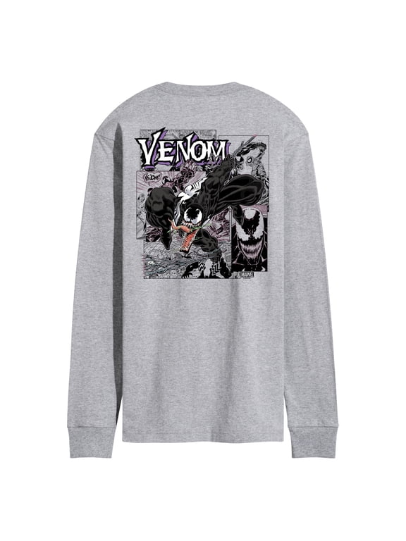 Venom - Comic Panels - Men's Long Sleeve Graphic T-Shirt
