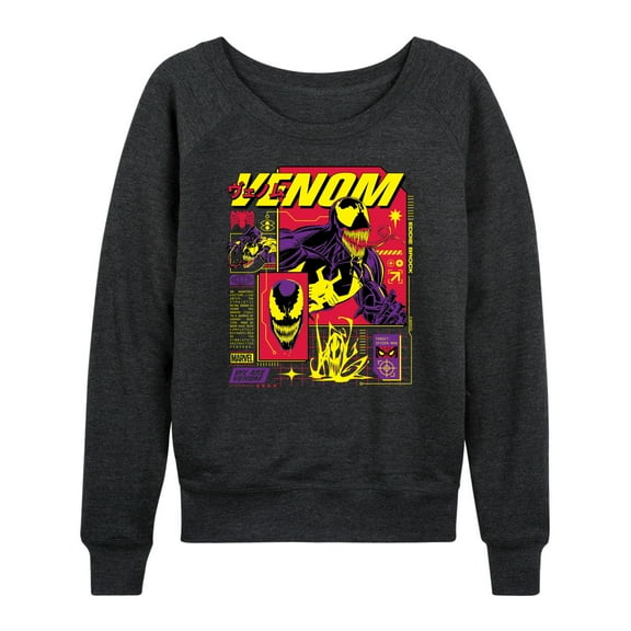 Marvel Venom - Dark Digital - Women's French Terry Pullover Sweatshirt