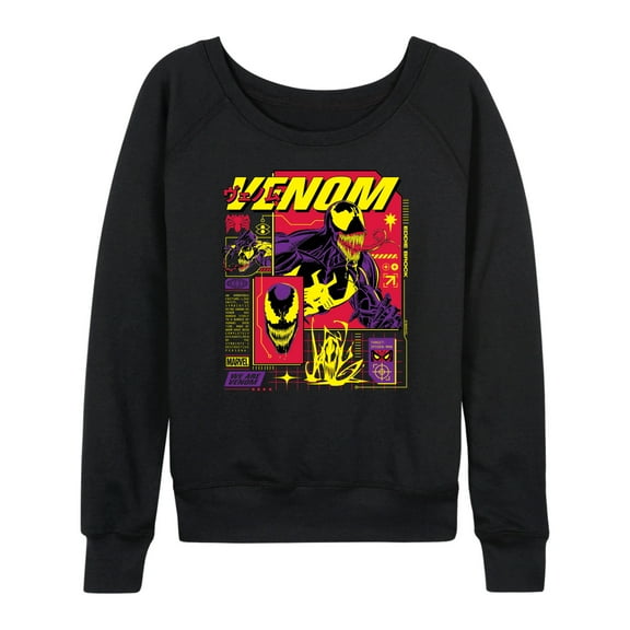 Marvel Venom - Dark Digital - Women's French Terry Pullover Sweatshirt
