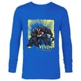 thumbnail image 1 of Marvel Venom Graphic Pop Marker Color - Long Sleeve T-Shirt for Men - Customized-Navy, 1 of 5