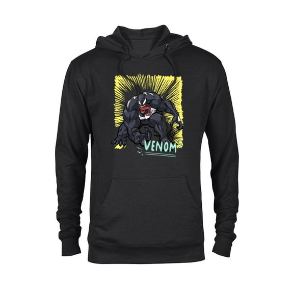 Marvel Venom Graphic Pop Marker Color - Pullover Hoodie for Adults - Customized-Black