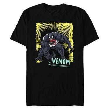 Marvel Venom Graphic Pop Marker Color - Short Sleeve Blended T-Shirt for Adults - Customized-Black