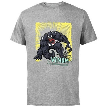 Marvel Venom Graphic Pop Marker Color - Short Sleeve Cotton T-Shirt for Adults - Customized-Athletic Heather