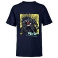 thumbnail image 1 of Marvel Venom Graphic Pop Marker Color - Short Sleeve T-Shirt for Kids - Customized-Navy, 1 of 5
