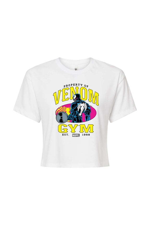 Venom - Gym - Juniors Cropped Graphic T-Shirt