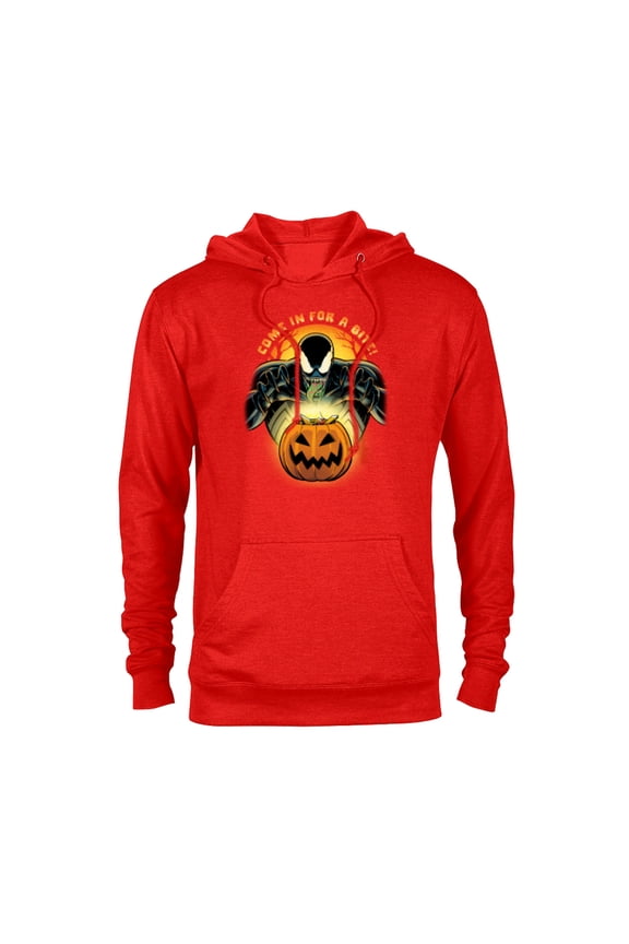 Venom Halloween Trick or Treat Come In for a Bite - Pullover Hoodie for Adults - Customized-Red