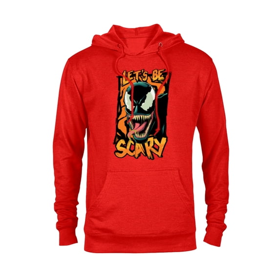 Marvel Venom Halloween Trick or Treat Let’s Be Scary - Pullover Hoodie for Adults - Customized-Red
