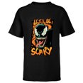 thumbnail image 1 of Marvel Venom Halloween Trick or Treat Let’s Be Scary - Short Sleeve T-Shirt for Kids - Customized-Black, 1 of 5