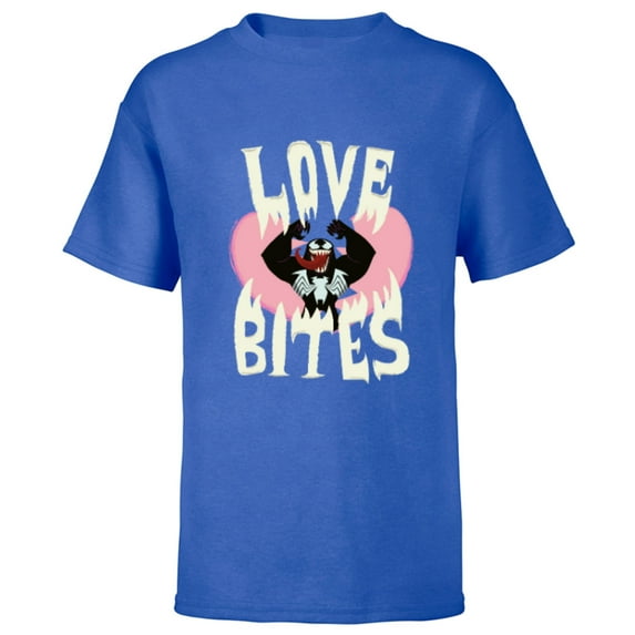 Marvel Venom Kawaii Love Bites - Short Sleeve T-Shirt for Kids - Customized-Royal