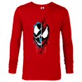 thumbnail image 1 of Marvel Venom: Let There Be Carnage Face-Off Standard - Long Sleeve T-Shirt for Men – Customized-New Red, 1 of 5
