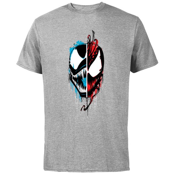 Marvel Venom: Let There Be Carnage Face-Off Standard - Short Sleeve Cotton T-Shirt for Adults - Customized-Athletic Heather