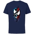 thumbnail image 1 of Marvel Venom: Let There Be Carnage Face-Off Standard - Short Sleeve Cotton T-Shirt for Adults - Customized-Navy, 1 of 5