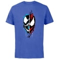 thumbnail image 1 of Marvel Venom: Let There Be Carnage Face-Off Standard - Short Sleeve Cotton T-Shirt for Adults - Customized-Royal Heather, 1 of 5
