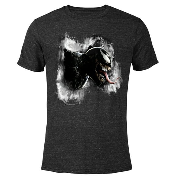 Marvel Venom: Let There Be Carnage Ink Smudge - Short Sleeve Blended T-Shirt for Adults – Customized-Black