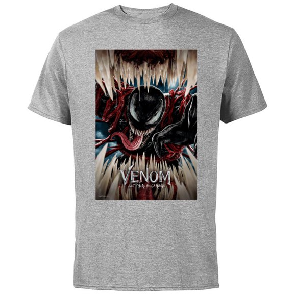Marvel Venom: Let There Be Carnage Poster - Short Sleeve Cotton T-Shirt for Adults – Customized-Athletic Heather