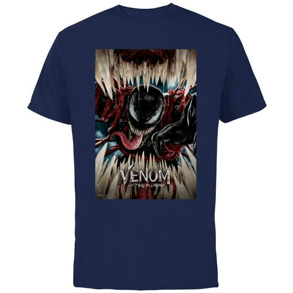 Marvel Venom: Let There Be Carnage Poster - Short Sleeve Cotton T-Shirt for Adults – Customized-Navy