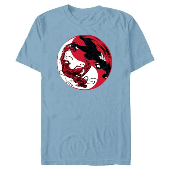 Marvel Venom: Let There Be Carnage Yin Yang Standard - Short Sleeve Blended T-Shirt for Adults – Customized-Ocean Blue