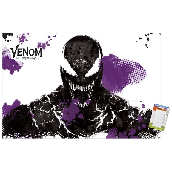Marvel Venom: Let There be Carnage - Black and Purple Wall Poster, 22.375" x 34"