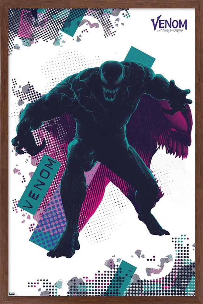 Marvel Venom: Let There be Carnage - Dots Wall Poster, 14.725" x 22.375", Framed
