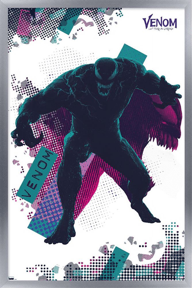 Marvel Venom: Let There be Carnage - Dots Wall Poster, 22.375" x 34", Framed