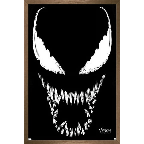 Marvel Venom: Let There be Carnage - Face Wall Poster, 22.375" x 34", Framed