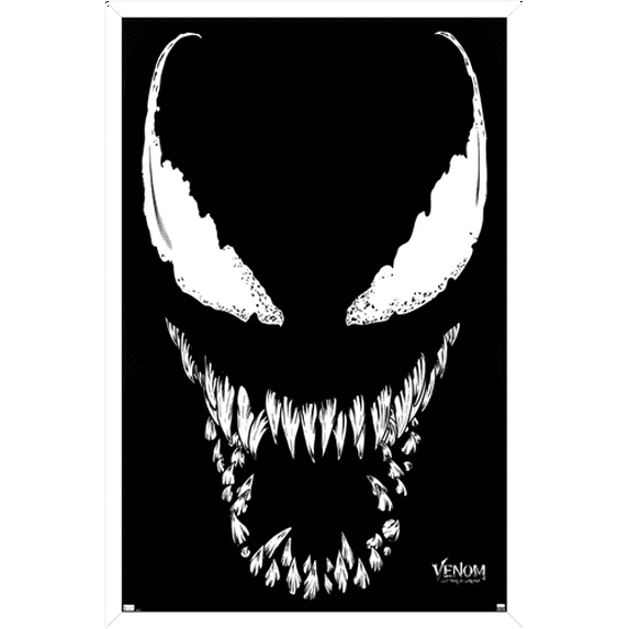Marvel Venom: Let There be Carnage - Face Wall Poster, 22.375" x 34", Framed