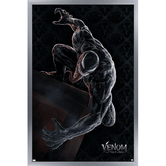 Marvel Venom: Let There be Carnage - Roof Wall Poster, 14.725" x 22.375", Framed