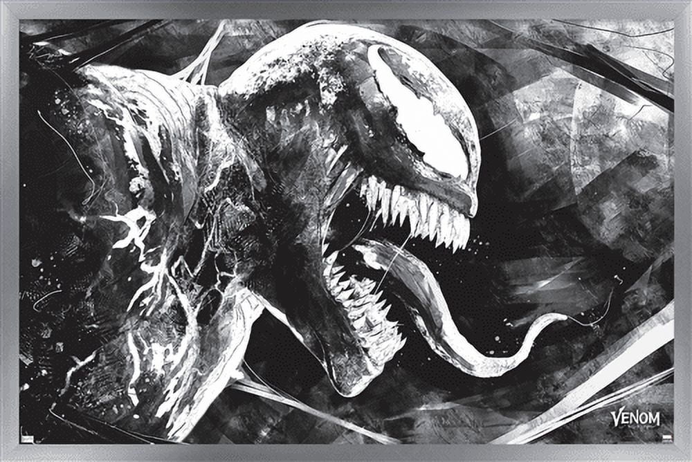 Marvel Venom: Let There be Carnage - Sketch Wall Poster, 22.375" x 34", Framed