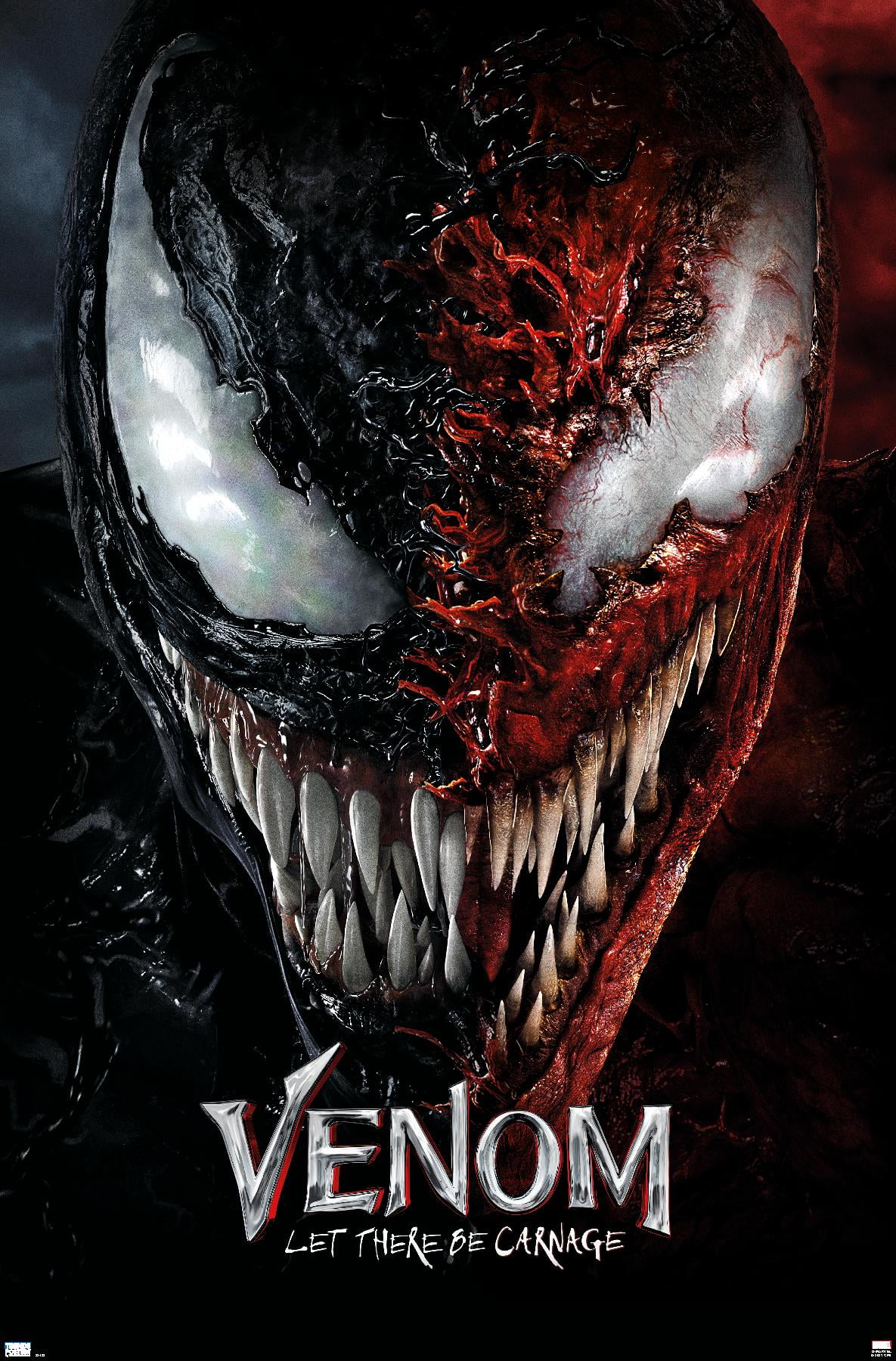 Marvel Venom: Let There be Carnage - Split Face One Sheet Wall
