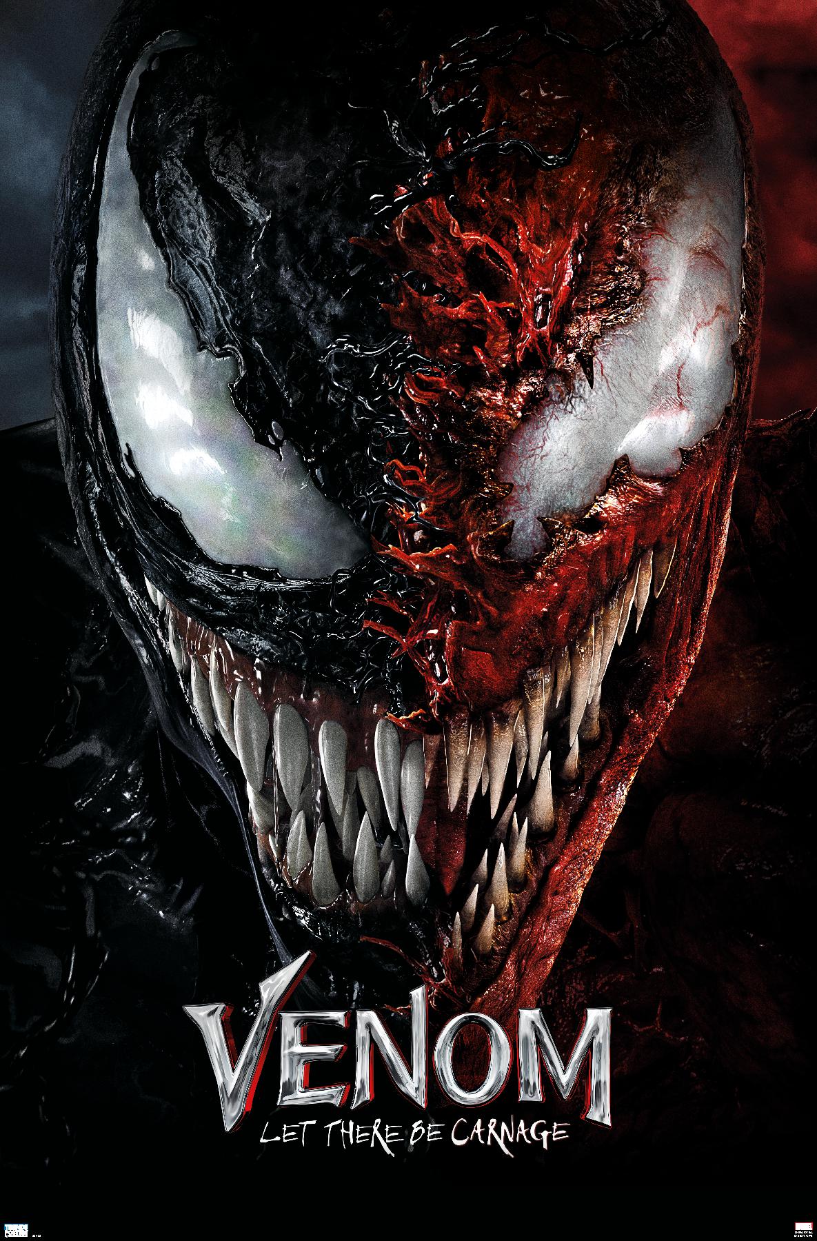 Marvel Venom: Let There be Carnage - Split Face One Sheet Wall Poster ...