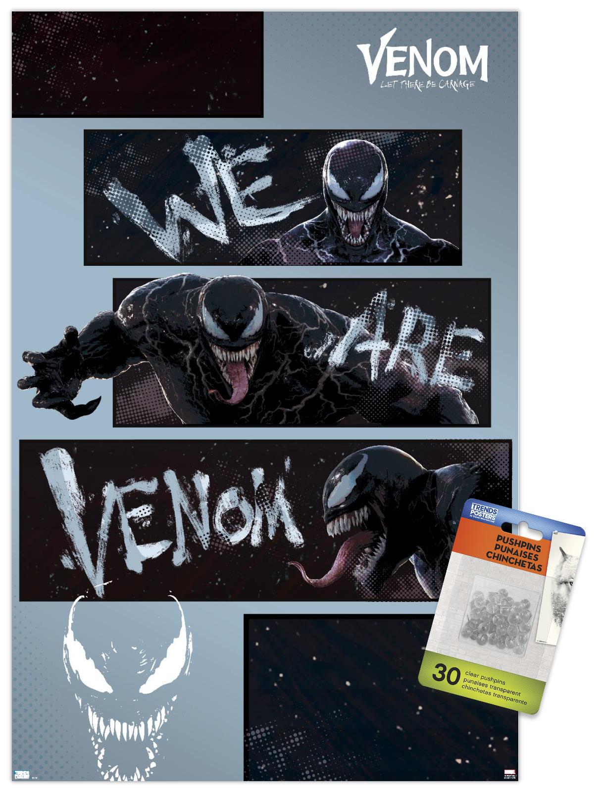 Marvel Venom: Let There be Carnage - We Are Venom Bars Wall Poster with Pushpins, 14.725" x 22.375"