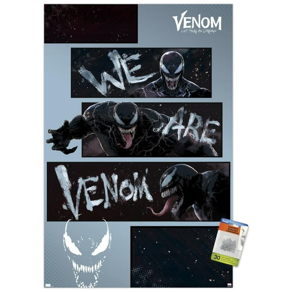Marvel Venom: Let There be Carnage - We Are Venom Bars Wall Poster with Pushpins, 22.375" x 34"