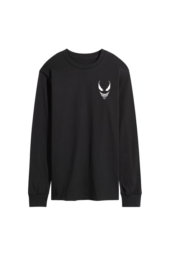 - Venom Logo Face - Men's Long Sleeve Graphic T-Shirt